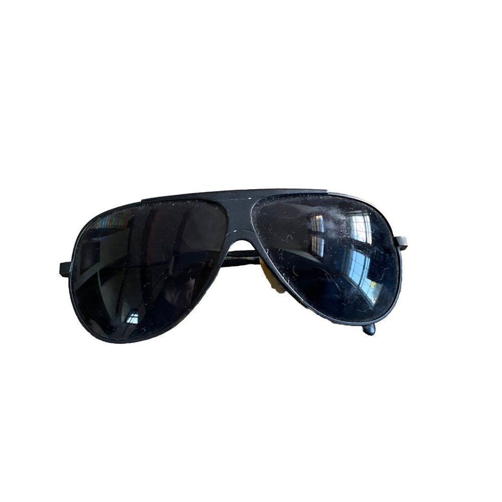 Vintage Sunglasses Black Unisex Aviator Mens Womens Aviators Pilot